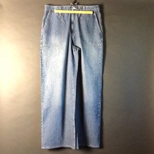 Madewell High Rise Super Wide-leg Jean- Medium Dark Wash